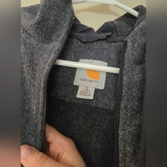 Carhartt Charcoal/ Navy Kentwood Full-Zip Jacket Fleece - Picture 2 of 5